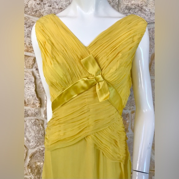 Incredibly Beautiful Vintage 1950s 1960s Robert Morton Ruched Cocktail Dress - Picture 5 of 16